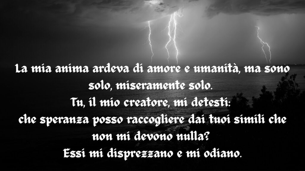 Povero Frankenstein, povero mostro!